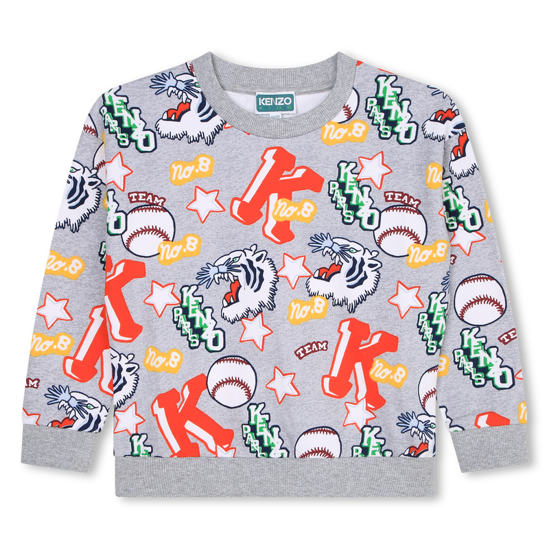 Sweat-shirt en coton imprimé KENZO KIDS 
                    GARCON