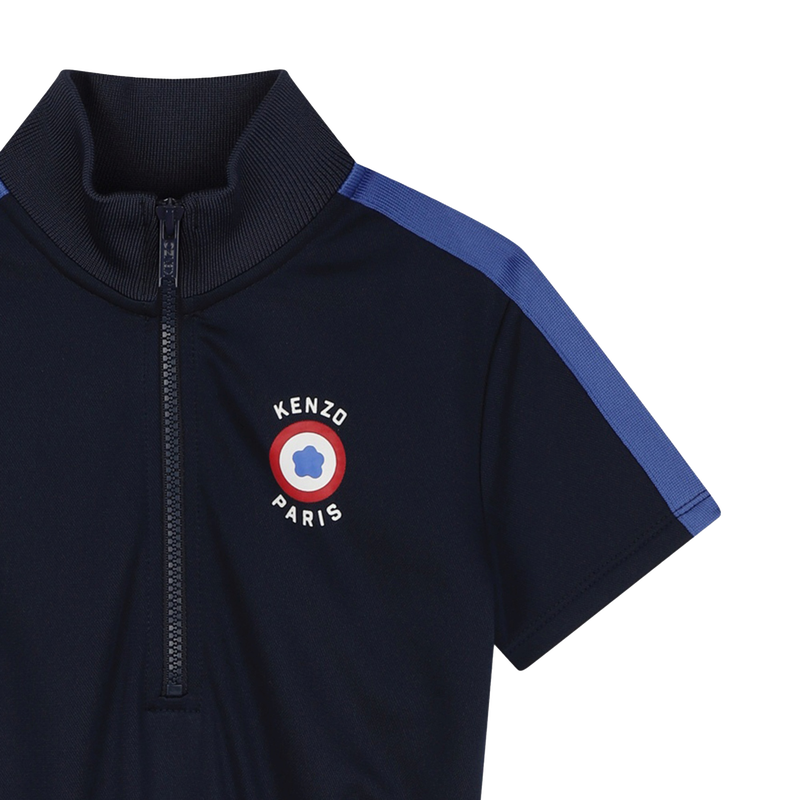 Robe zippée à manches courtes KENZO KIDS 
                    FILLE