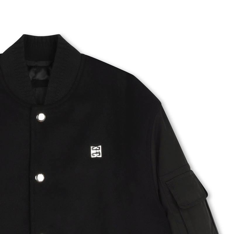 Veste bimatière à base brodée GIVENCHY 
                    GARCON