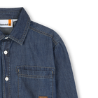Chemise en denim &agrave; manches longues TIMBERLAND 
                    GARCON
