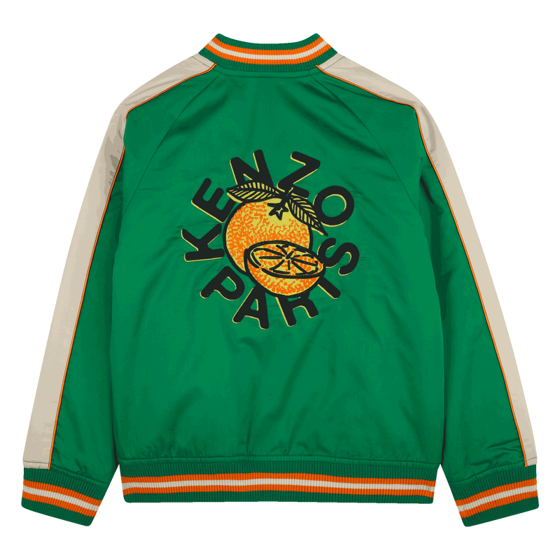 Blouson en satin de coton KENZO KIDS 
                    GARCON