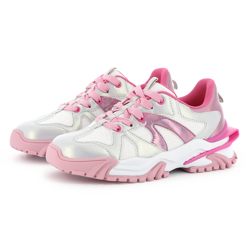 Baskets à lacets bimatières BILLIEBLUSH 
                    FILLE