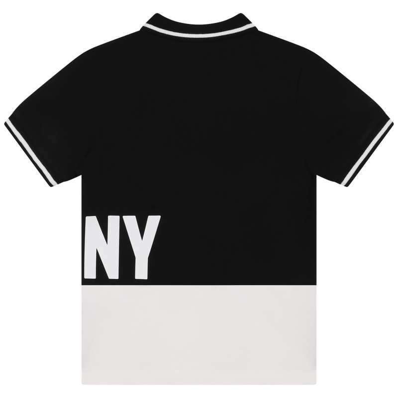 Polo bicolore bords rayés DKNY 
                    GARCON