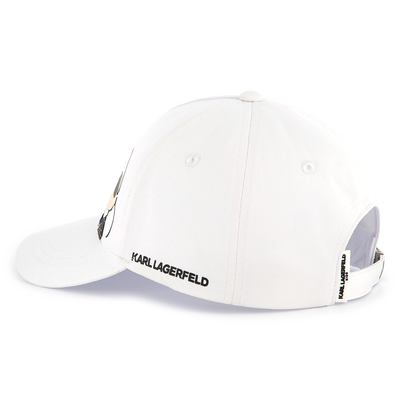 Casquette imprimée réglable KARL LAGERFELD KIDS FILLE