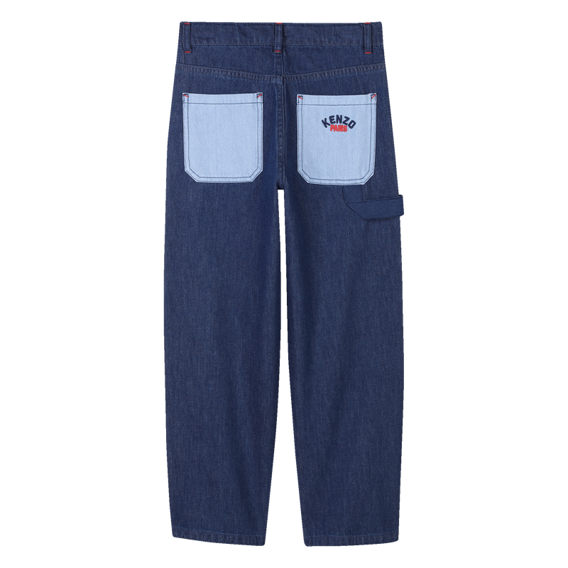 Jean avec poches et broderie KENZO KIDS 
                        GARCON