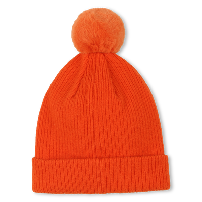 Bonnet tricot pompon polaire TIMBERLAND GARCON