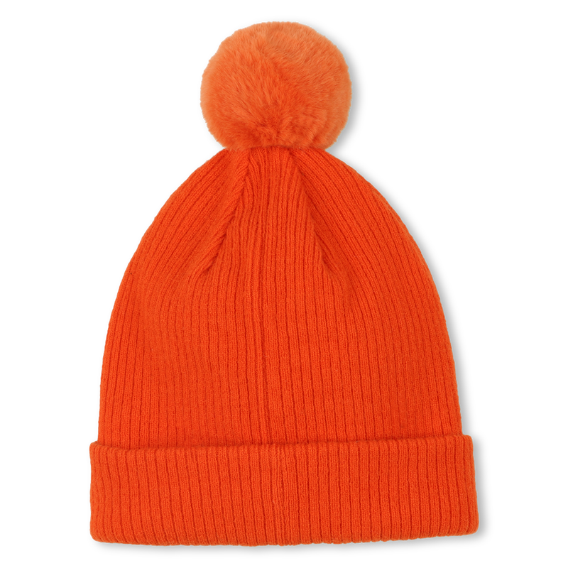 Bonnet tricot pompon polaire TIMBERLAND 
                    GARCON