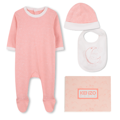 Ensemble pyjama, bavoir et bonnet KENZO KIDS FILLE