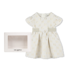 Robe de c&eacute;r&eacute;monie en jacquard KARL LAGERFELD KIDS 
                    FILLE