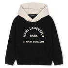 Sweat-shirt &agrave; capuche KARL LAGERFELD KIDS 
                    GARCON