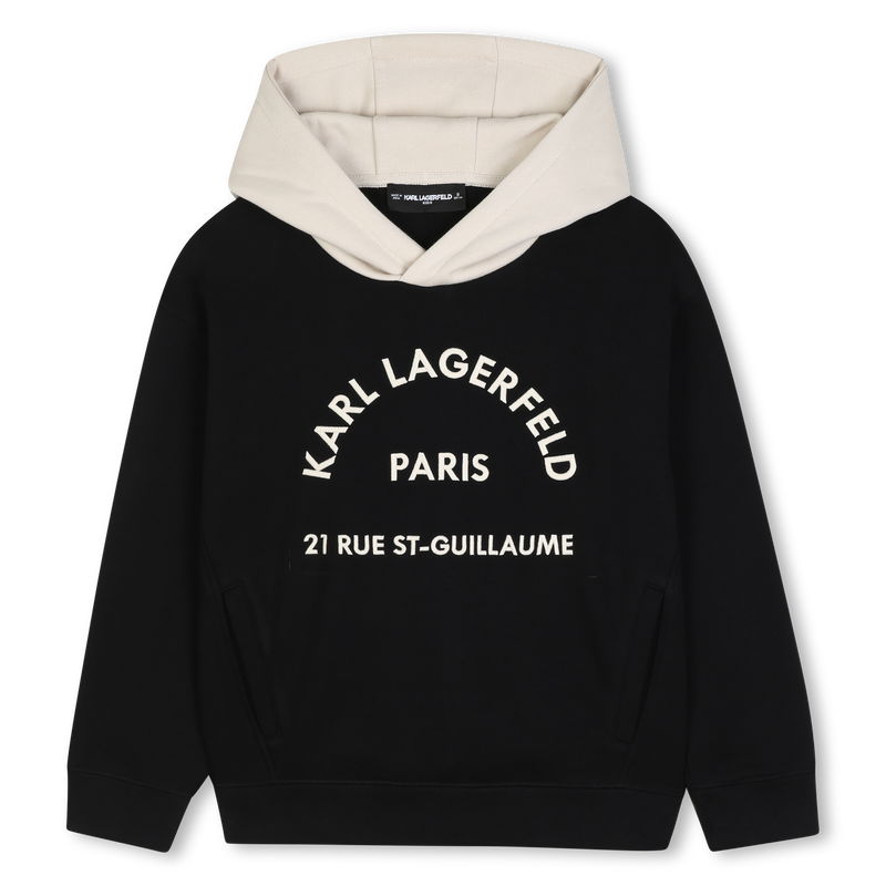 Sweat-shirt &agrave; capuche KARL LAGERFELD KIDS 
                        GARCON