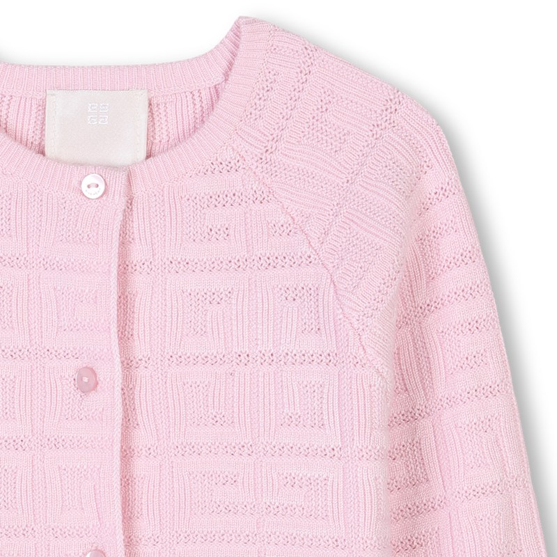 Cardigan boutonné en tricot GIVENCHY 
                    FILLE