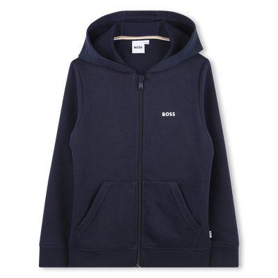 Sweat-shirt zipp&eacute; &agrave; capuche BOSS GARCON