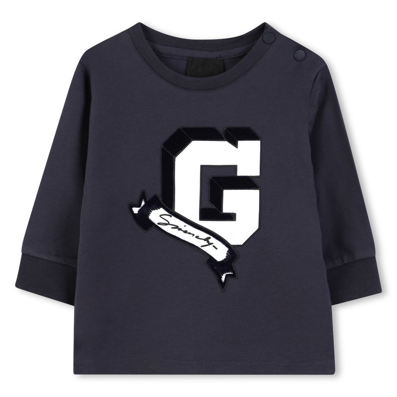 T-shirt avec fermeture pressionn&eacute;e GIVENCHY 
                        GARCON
