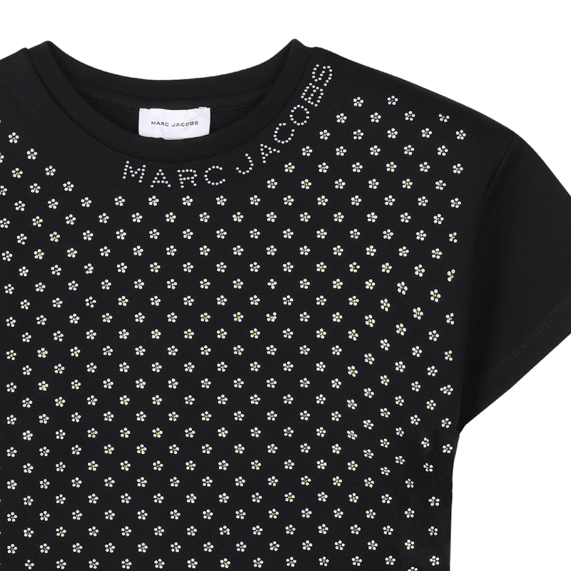 Top en coton avec strass MARC JACOBS 
                        FILLE