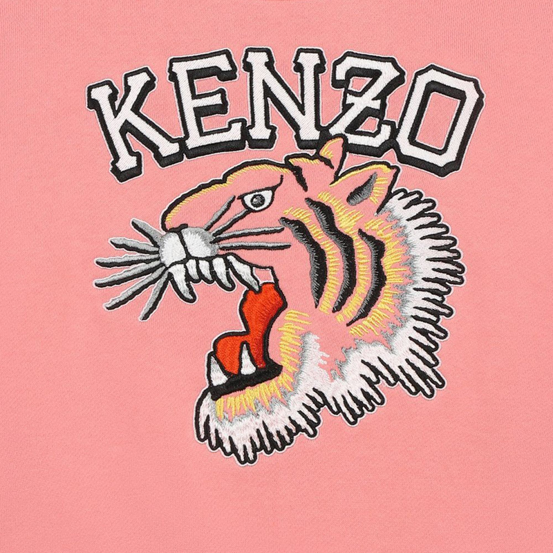 Sweat-shirt brodé en coton KENZO KIDS 
                    FILLE