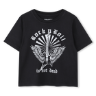 T-shirt coupe droite, BLACK, hi-res