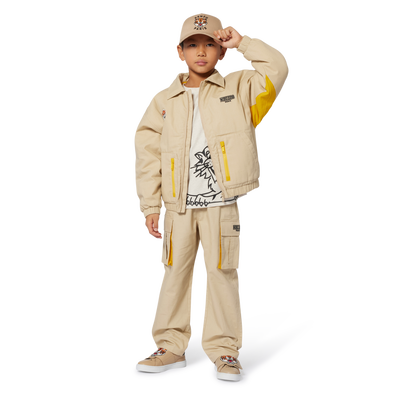 Pantalon en coton KENZO KIDS GARCON