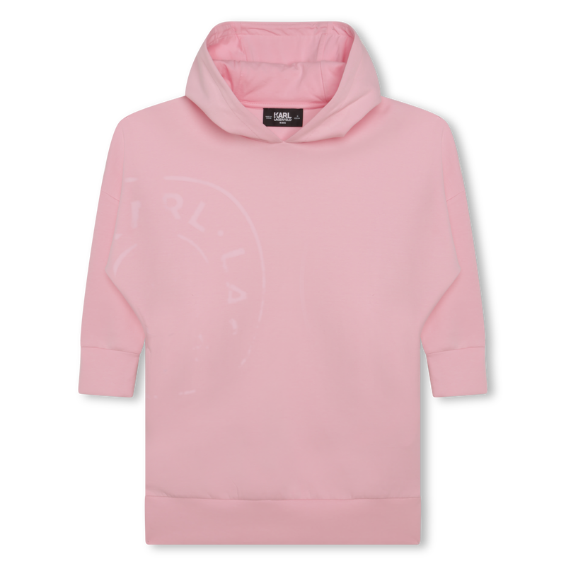 Robe sweat-shirt avec sigle KARL LAGERFELD KIDS 
                    FILLE