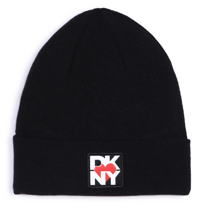 Bonnet à revers en tricot DKNY FILLE
