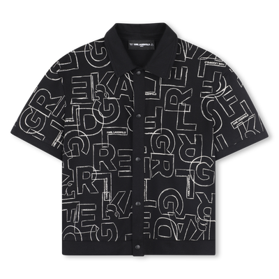 Chemise manches courtes en jersey KARL LAGERFELD KIDS GARCON
