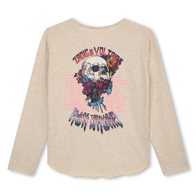 T-shirt manches longues coton ZADIG & VOLTAIRE 
                    FILLE