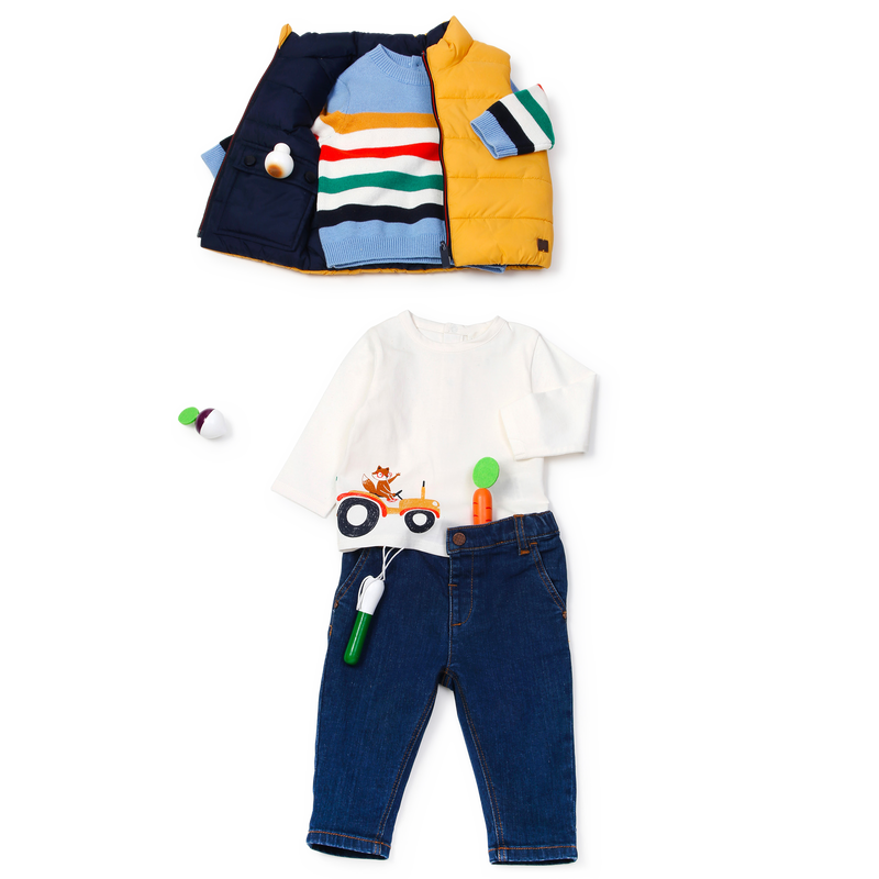 T-shirt avec imprimé placé CARREMENT BEAU 
                        GARCON