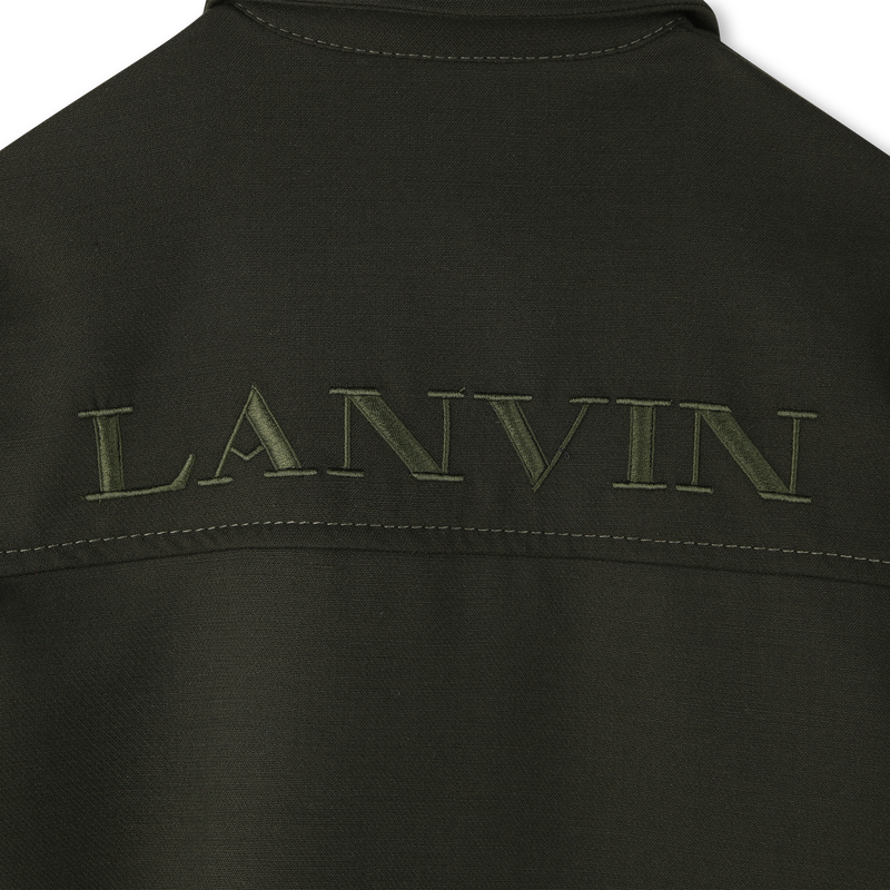 Robe imprimé brodé avec logo LANVIN 
                    FILLE