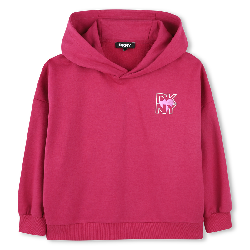 Sweat-shirt &agrave; encre brillante DKNY 
                        FILLE