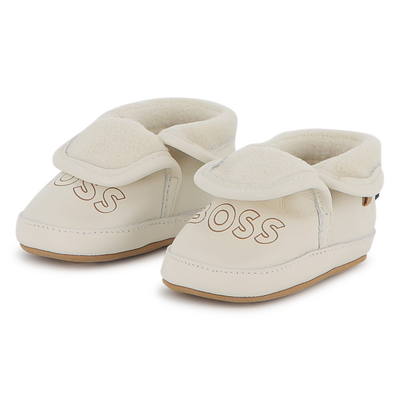 Chaussons souples en cuir de mouton BOSS UNISEXE
