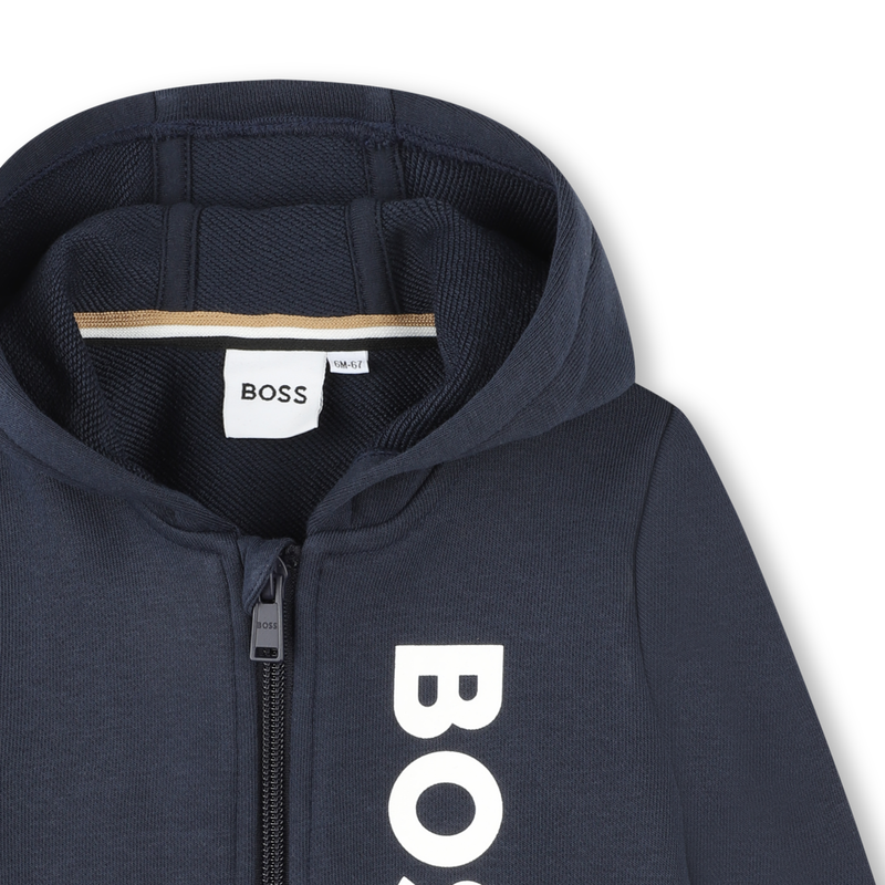 Sweat-shirt zippé avec sigle BOSS 
                    GARCON