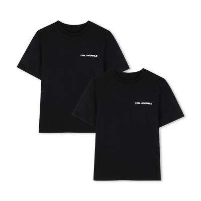 LOT DE 2 T-SHIRTS MANCHES COURTES KARL LAGERFELD KIDS GARCON