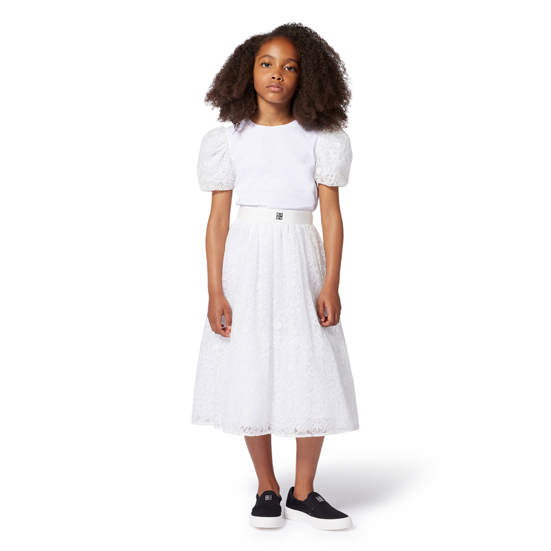 Jupe évasée brodée GIVENCHY 
                    FILLE