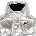 Doudoune &agrave; capuche argent&eacute;e KARL LAGERFELD KIDS 
                    FILLE