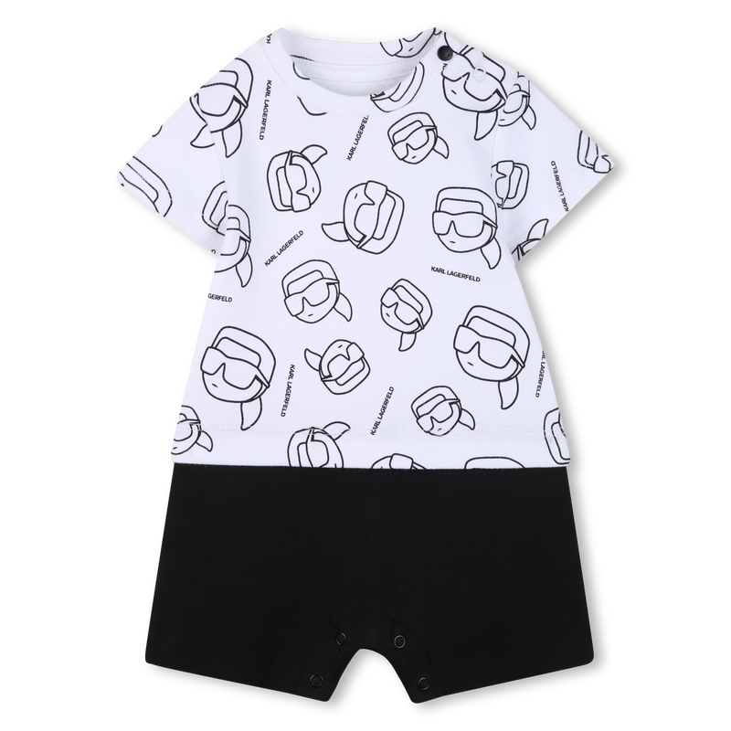 COMBINAISON MANCHES COURTES KARL LAGERFELD KIDS 
                        GARCON