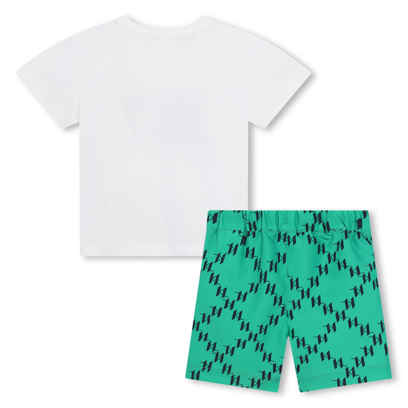 Short de bain et T-shirt KARL LAGERFELD KIDS 
                    GARCON