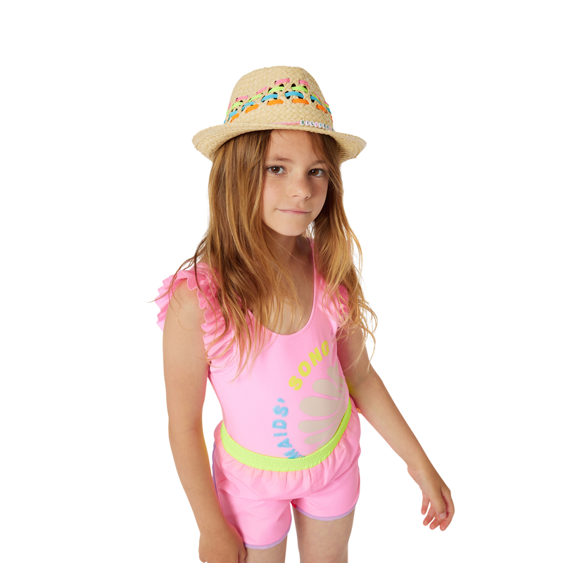 Chapeau tressé à rayures BILLIEBLUSH 
                    FILLE