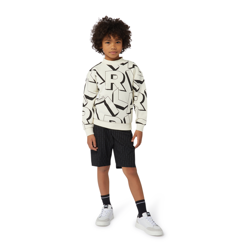 Sweat-shirt molletonné imprimé KARL LAGERFELD KIDS 
                    GARCON