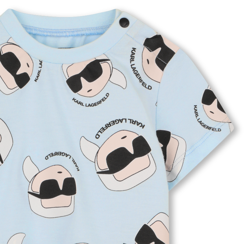 ENSEMBLE T-SHIRT ET SHORT KARL LAGERFELD KIDS 
                        GARCON