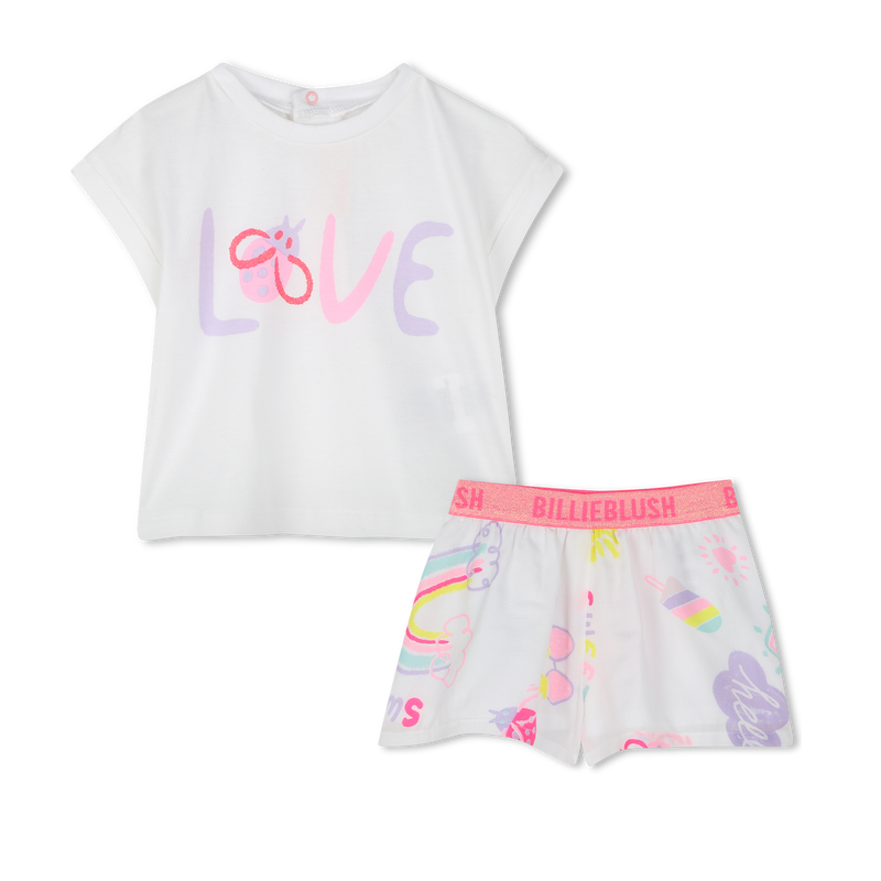 Ensemble T-shirt et short BILLIEBLUSH 
                    FILLE