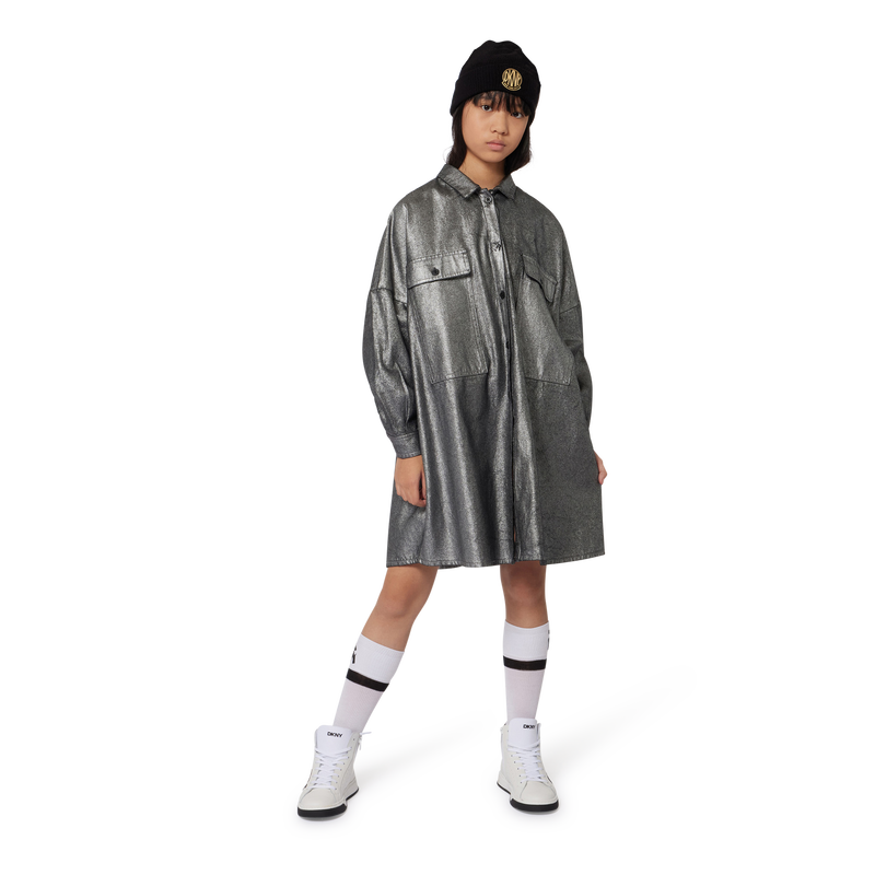 Bonnet en tricot avec revers DKNY 
                    FILLE