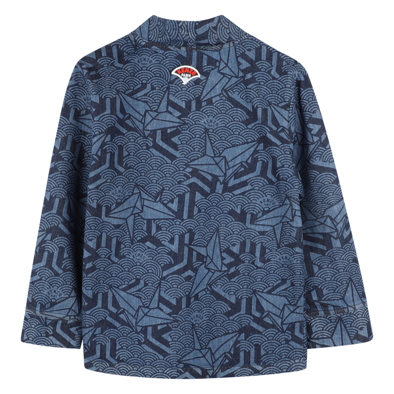 Veste en jean imprimée KENZO KIDS 
                    UNISEXE