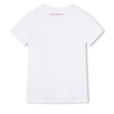 T-shirt orn&eacute; de sequins r&eacute;versibles KARL LAGERFELD KIDS FILLE