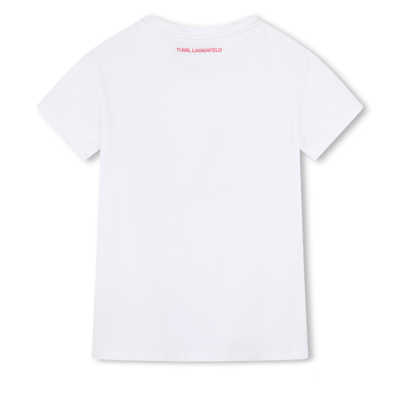 T-shirt orn&eacute; de sequins r&eacute;versibles KARL LAGERFELD KIDS 
                        FILLE