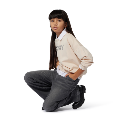 Pantalon avec taille réglable DKNY FILLE