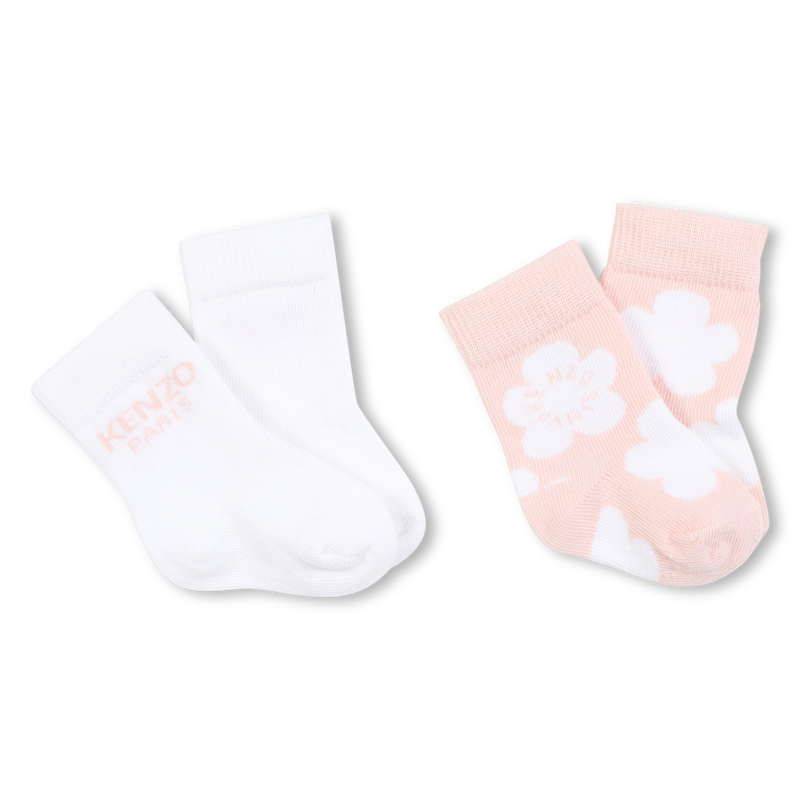 Lot de 2 paires de chaussettes tricot KENZO KIDS 
                        UNISEXE