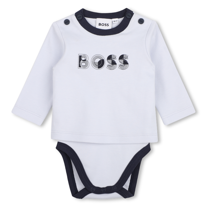 Ensemble body, bavoir et bonnet BOSS 
                        GARCON