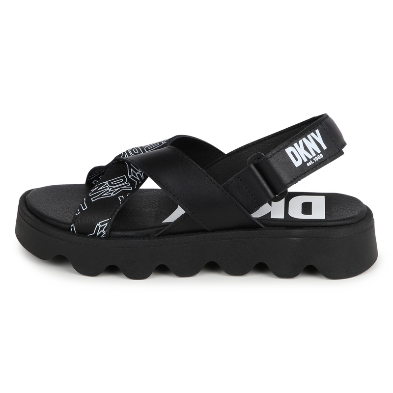 Sandales avec bande auto-agrippante DKNY 
                    FILLE
