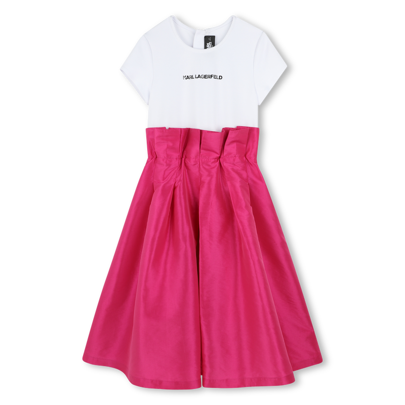 Robe de c&eacute;r&eacute;monie en taffetas KARL LAGERFELD KIDS 
                        FILLE