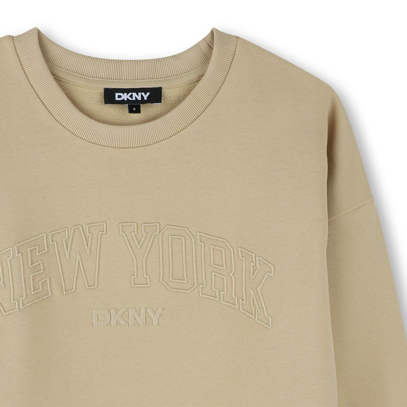 Sweat-shirt coton molletonn&eacute; DKNY 
                        UNISEXE